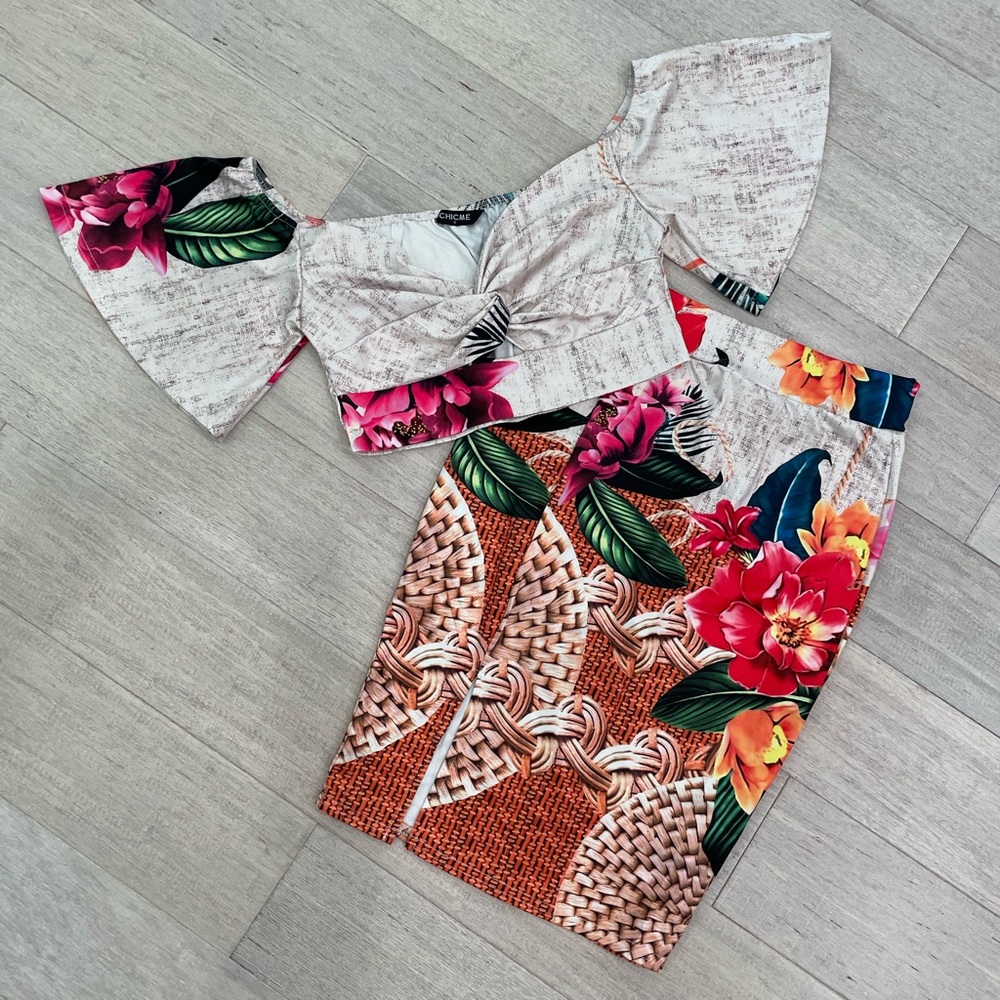 Off Shoulder Dress Set